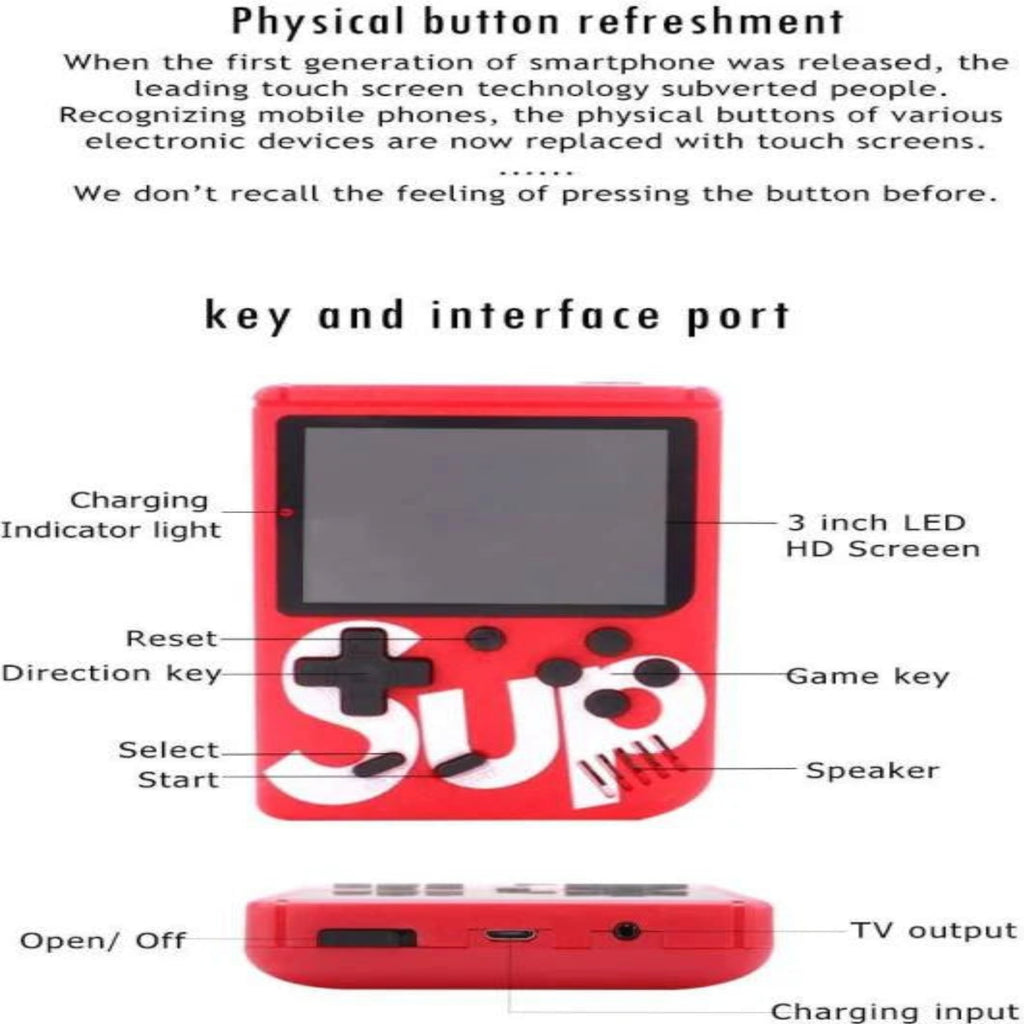 Retro GameBox 400-in-1 Portable Console – Relive the Classics