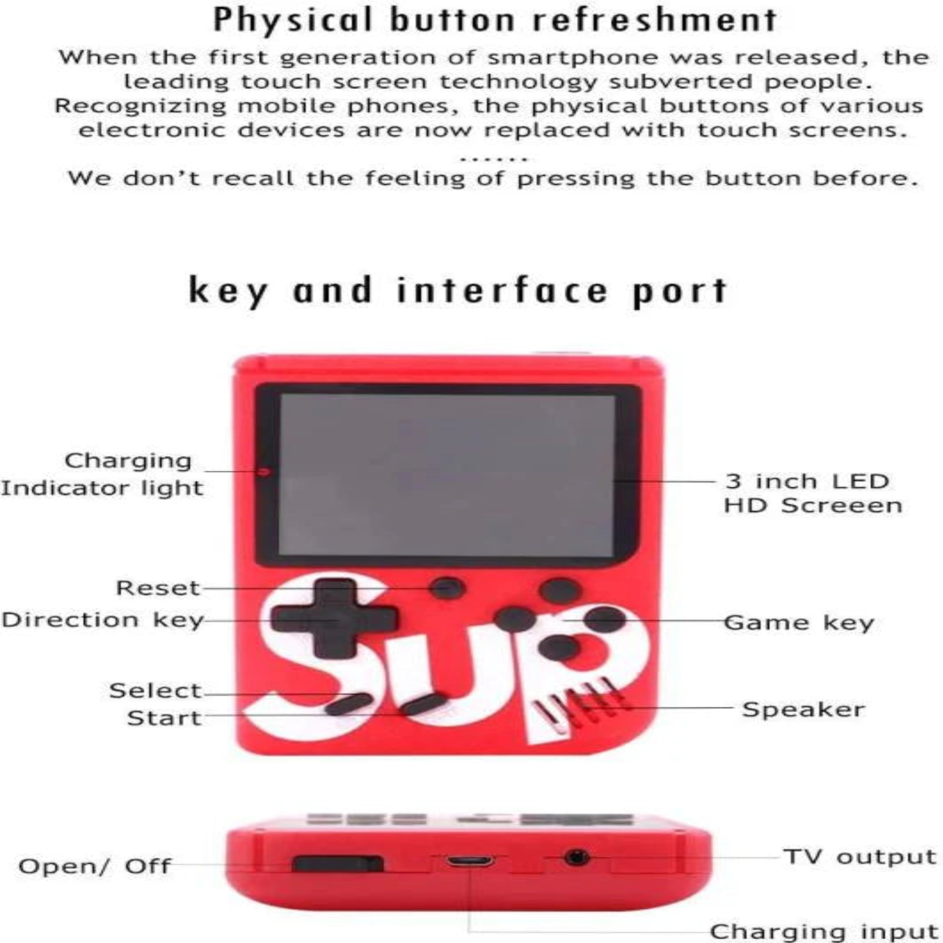 Retro GameBox 400-in-1 Portable Console – Relive the Classics